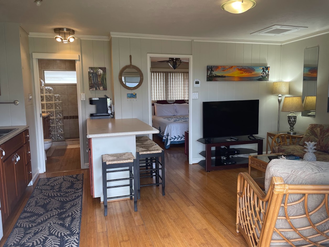 Overview in 1-bedroom unit at Wailana Sands
