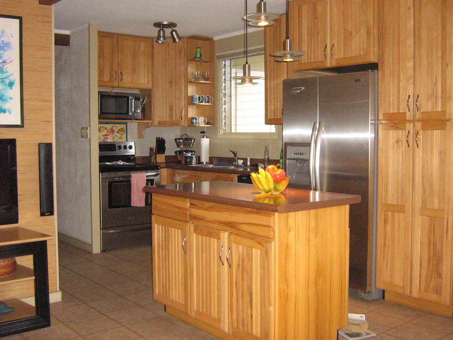 Kitchen in 2-bedroom unit at Wailana Sands